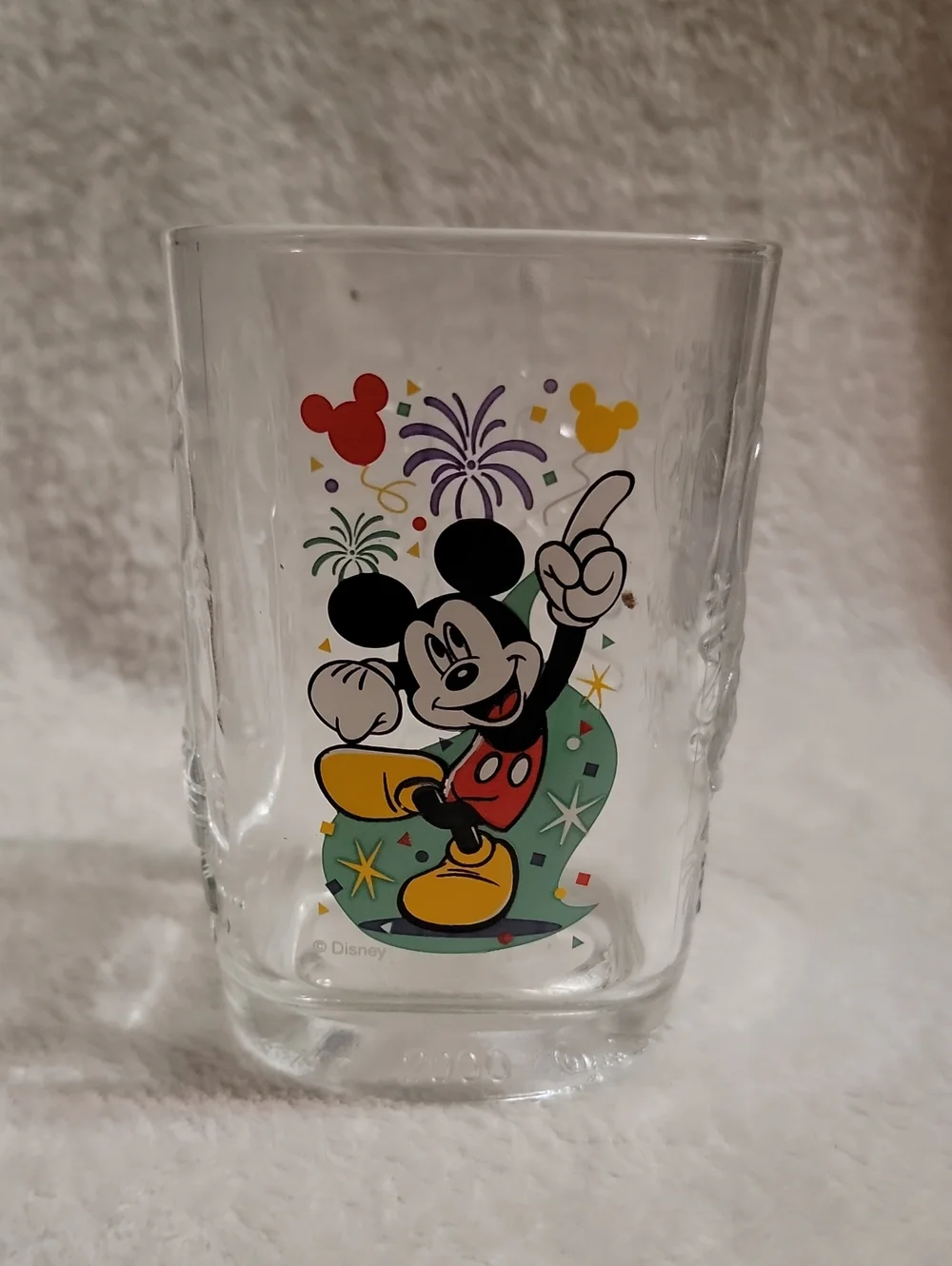 Vintage Mickey Mouse McDonald's commemorative glass